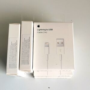 LIGHTNING TO USB CABLE  (1m) Pack of 5